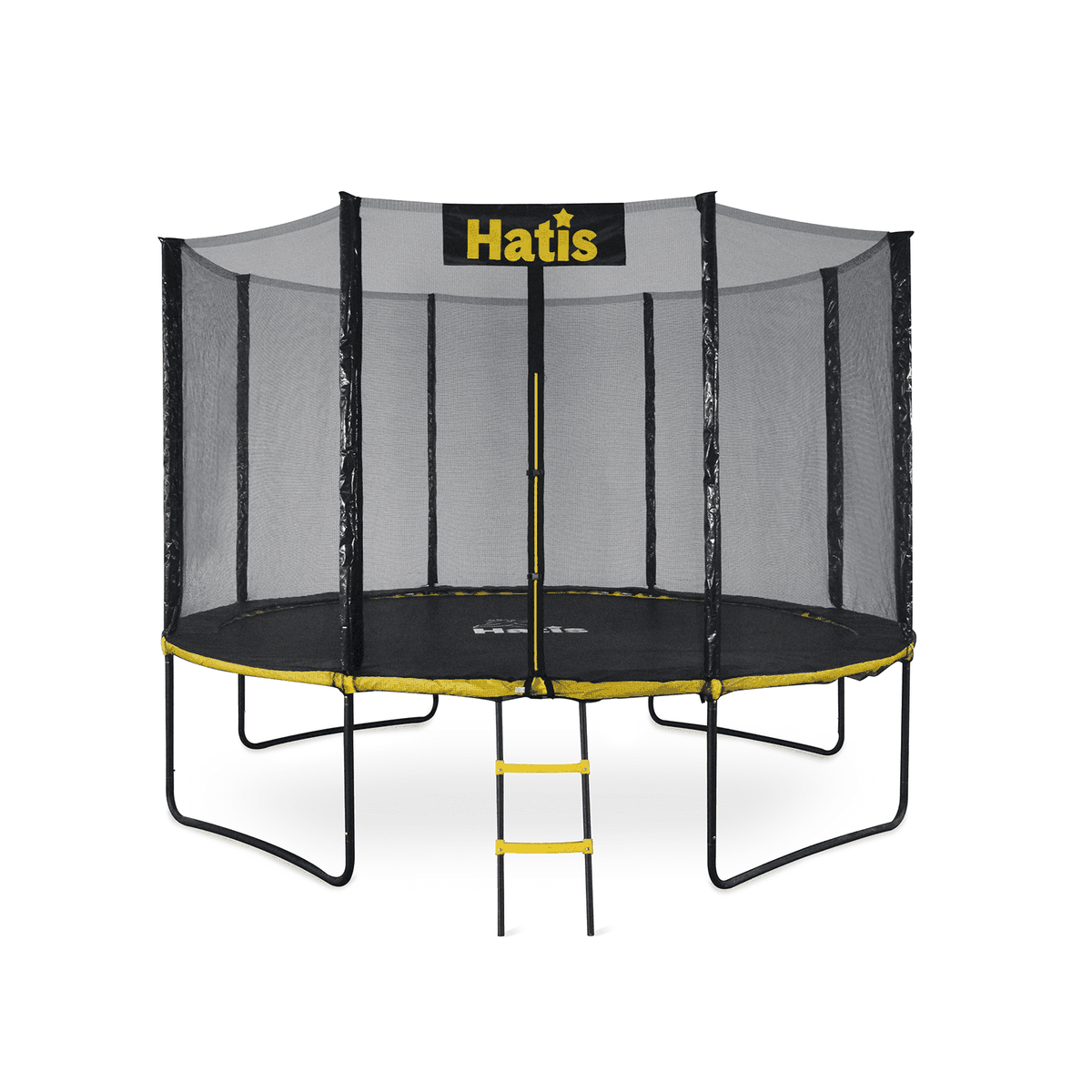 Batutas HATIS 3,66 m. su apsauginiu tinklu ir laipteliais Batutas HATIS 3,66 m. su apsauginiu tinklu ir laipteliais