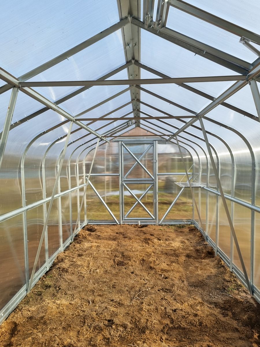 Šiltnamis Klėtis 8m. 6mm. Šiltnamis Klėtis 8m. 6mm.