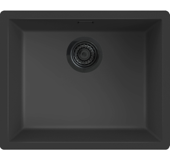 Plautuvė granitinė VERONA 50, 556x456x200 mm, Nero Black, R40294 Plautuvė granitinė VERONA 50, 556x456x200 mm, Nero Black, R40294