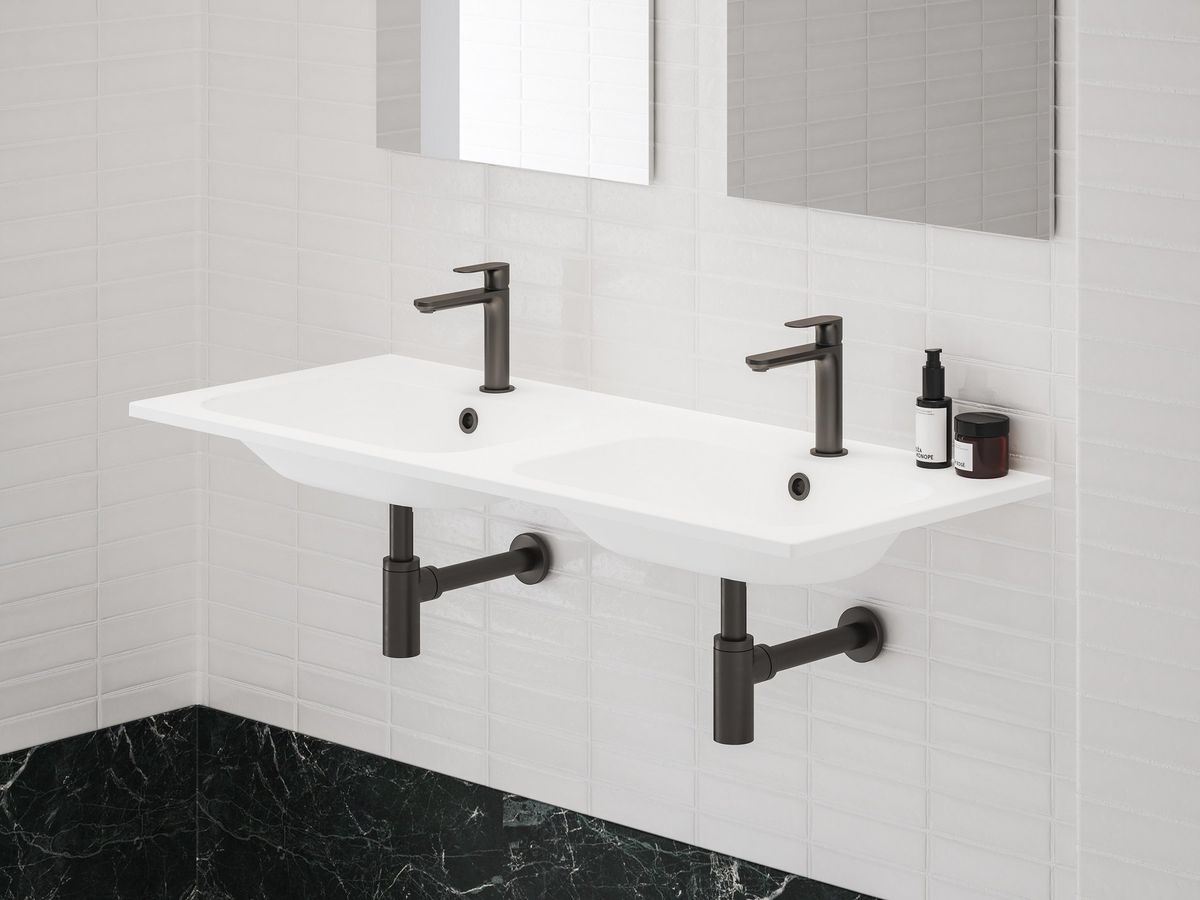 Praustuvo maišytuvas Ravak Eleganta BeCool 170 mm be dugno vožtuvo, Graphite Brushed X070412