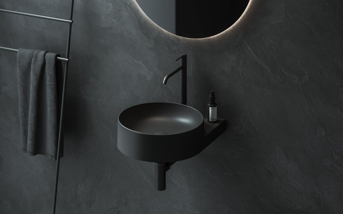 Ravak Praustuvo maišytuvas BeCool 340 mm be dugno vožtuvo, Black Matt X070406