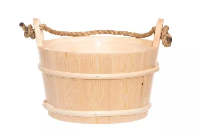 Saunos kibiras 4Living, mediena, 4 l, 25.5 x 28 cm,