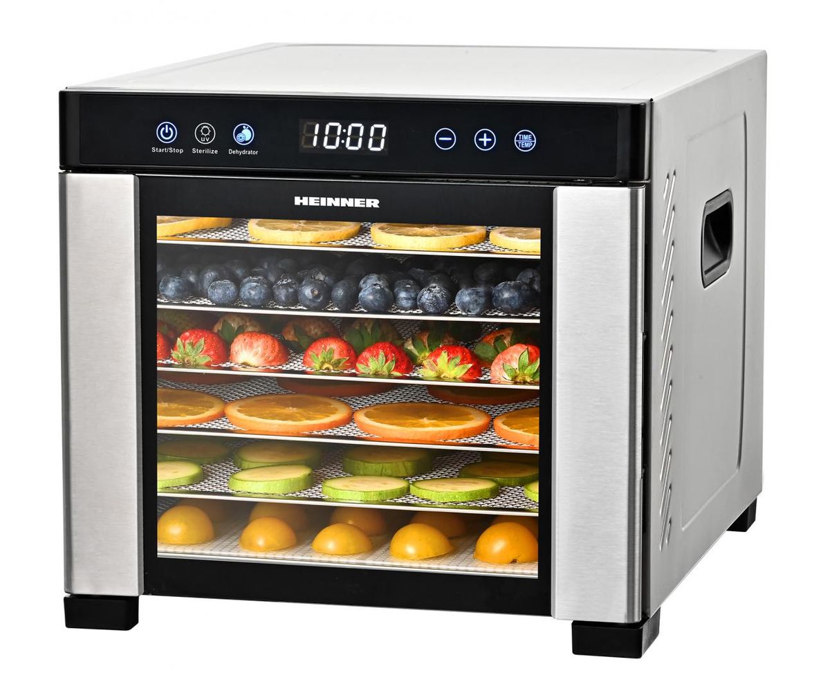 Vaisių ir daržovių džiovintuvas 550–650 W, 23,6 l HFD-KD600SS HEINNER Vaisių ir daržovių džiovintuvas 550–650 W, 23,6 l HFD-KD600SS HEINNER