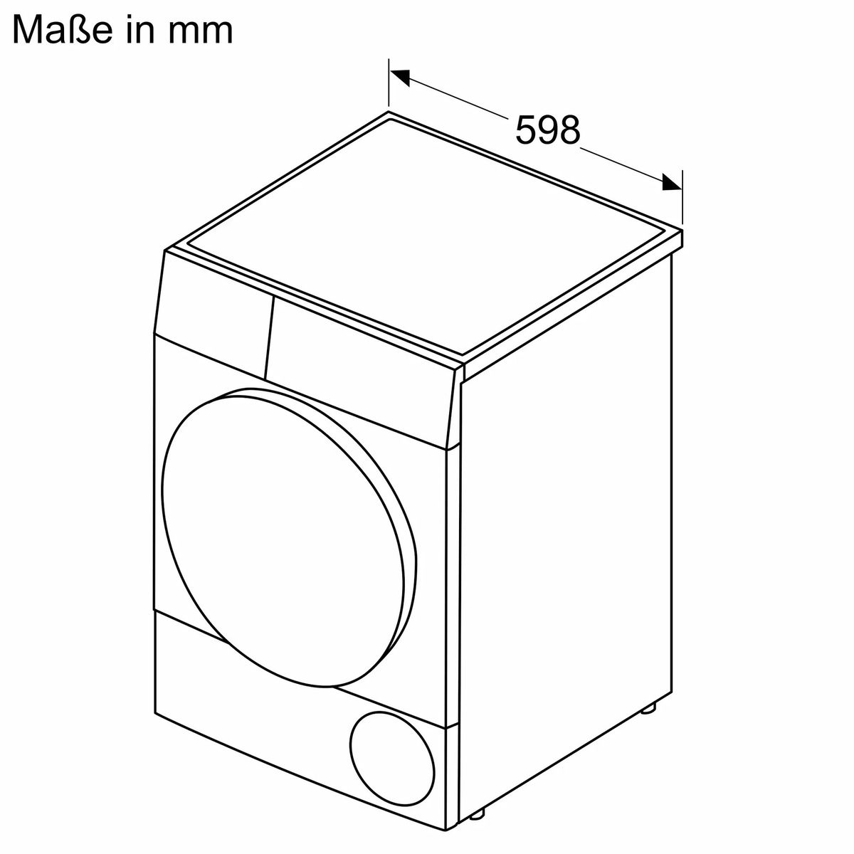 Džiovyklė su šilumos siurbliu BOSCH 8 serijos, WQB245B40, 9 kg Džiovyklė su šilumos siurbliu BOSCH 8 serijos, WQB245B40, 9 kg