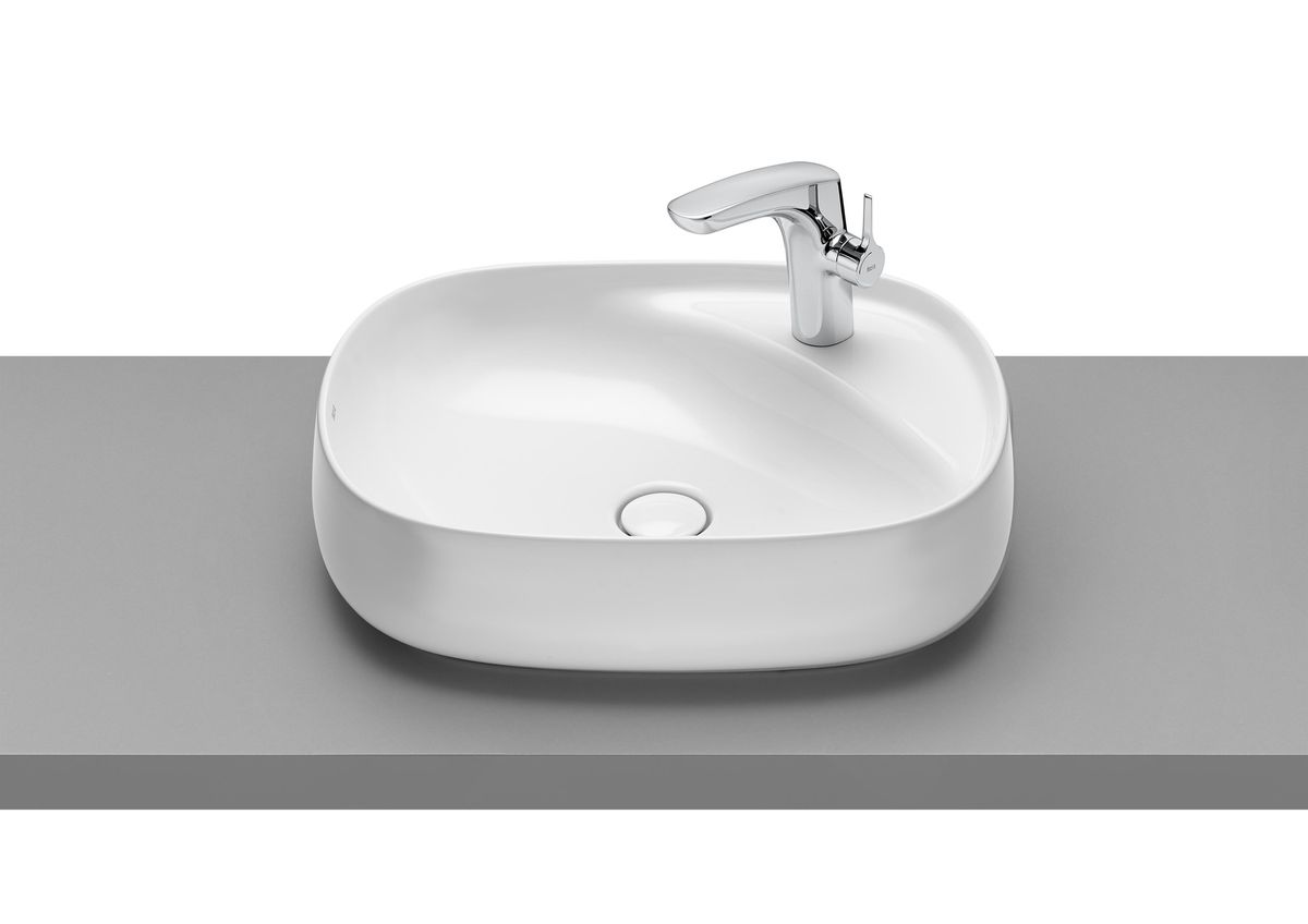 Praustuvas-dubuo BEYOND 585x455x160 mm, su dugno vožtuvu, mat. baltas A3270B8620