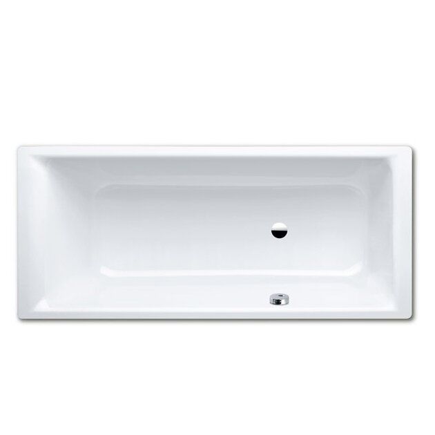 Plieninė vonia Kaldewei Puro 160x70 cm su šoniniu persipylimu, balta, 258400010001