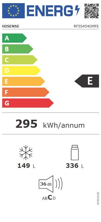 Šaldytuvas Hisense RF5S454GMFE