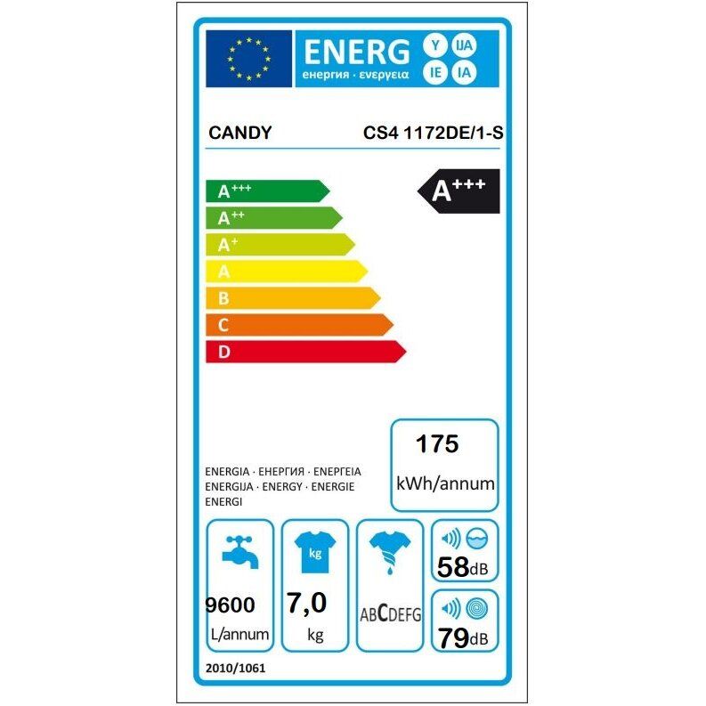 Skalbyklė Candy CS4 1172DE/1-S