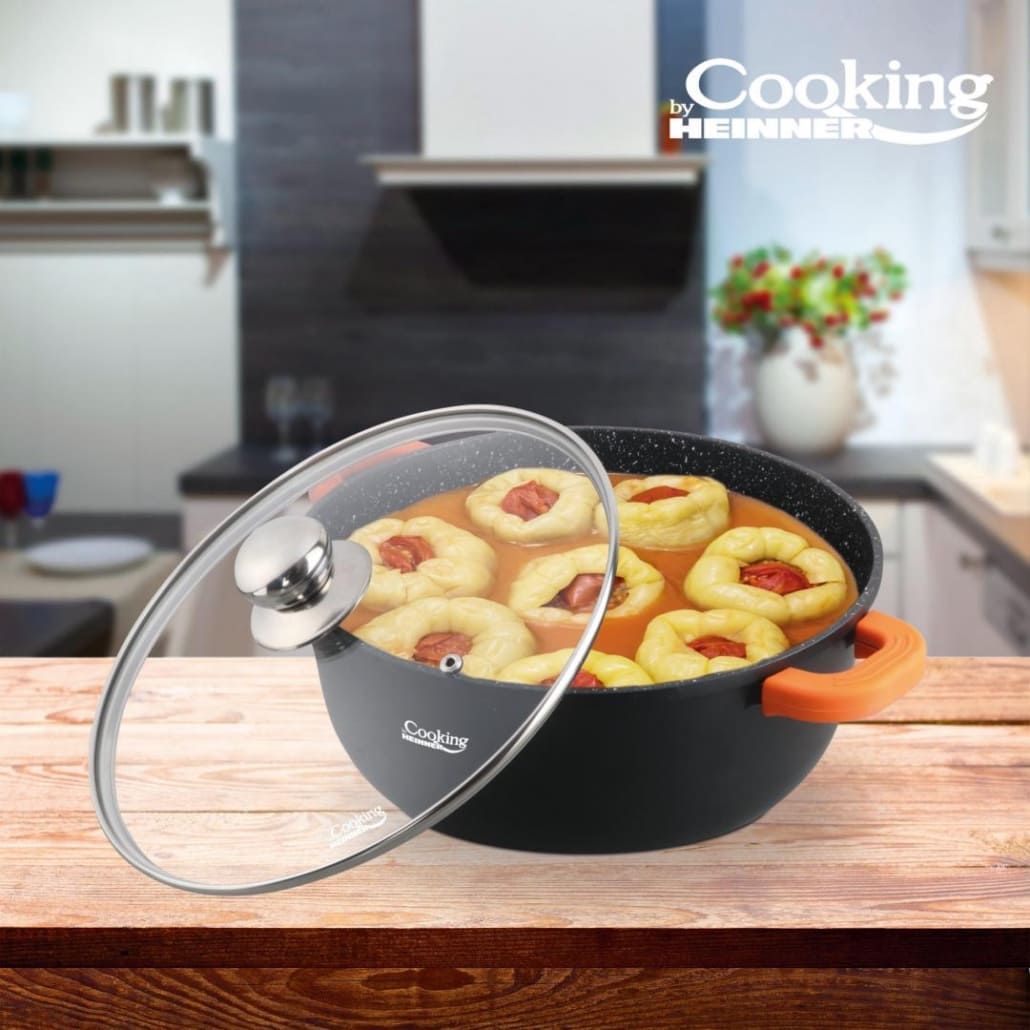 Puodas aliuminio su keramikos danga 10L 32x14.5cm HR-SCO-A0332A HEINNER Puodas aliuminio su keramikos danga 10L 32x14.5cm HR-SCO-A0332A HEINNER