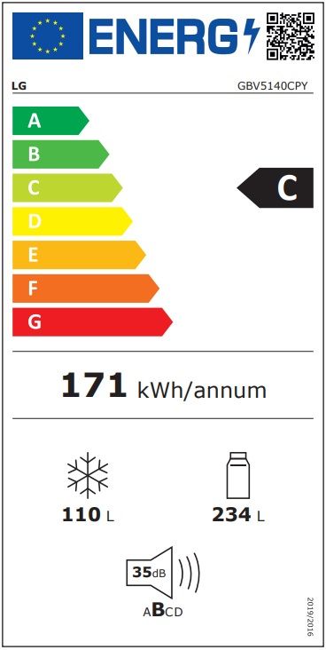 Šaldytuvas LG GBV5140CPY