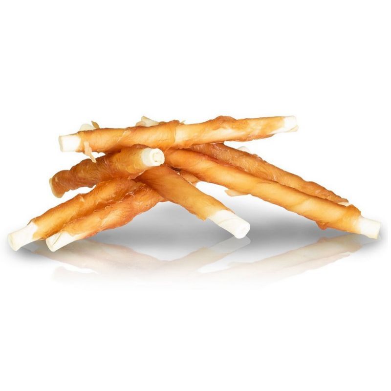 KIDDOG Rolls odos lazdelė su vištiena 12cm 500g (20), A04545