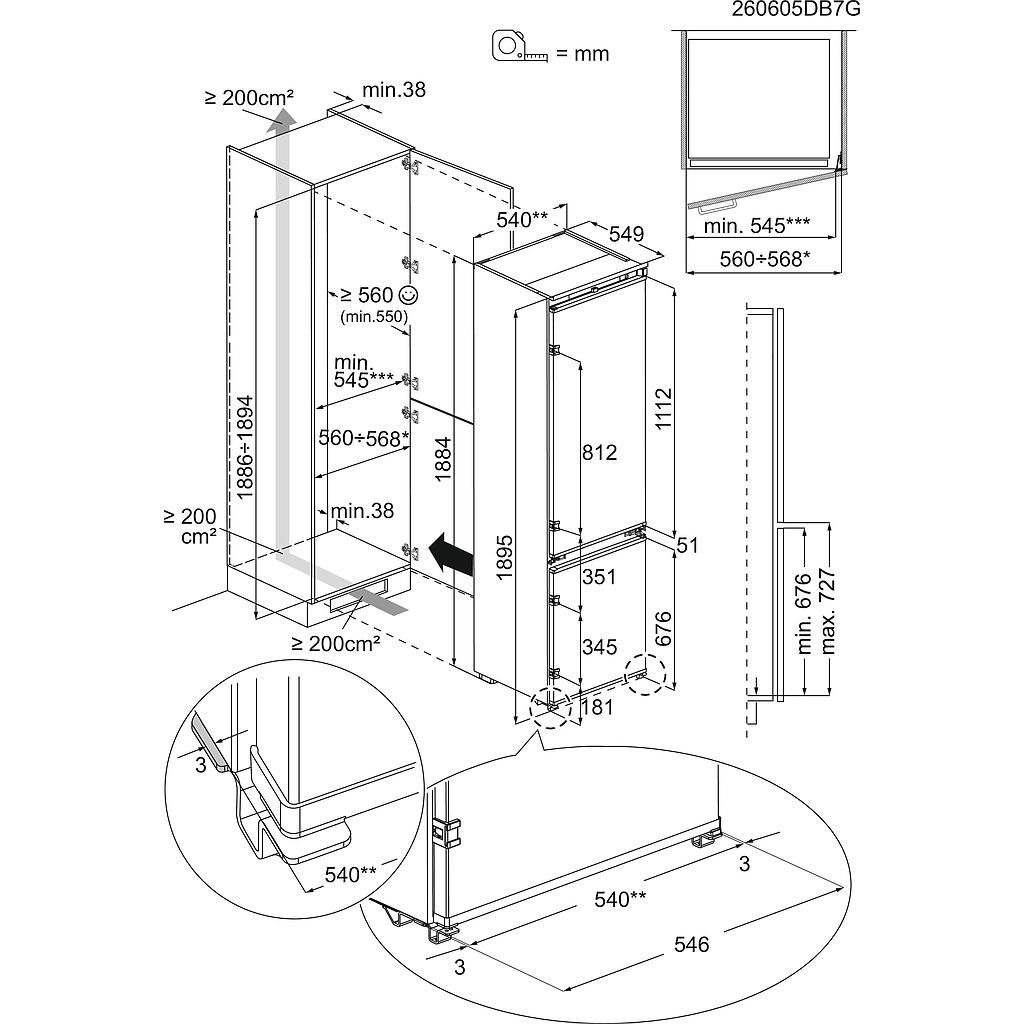Šaldytuvas ELECTROLUX E8CNGD19S