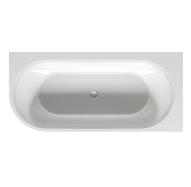 Laisvai statoma vonia Riho Desire Corner 170x77 cm, su LED apšvietimu, balta, kairė, B157002005