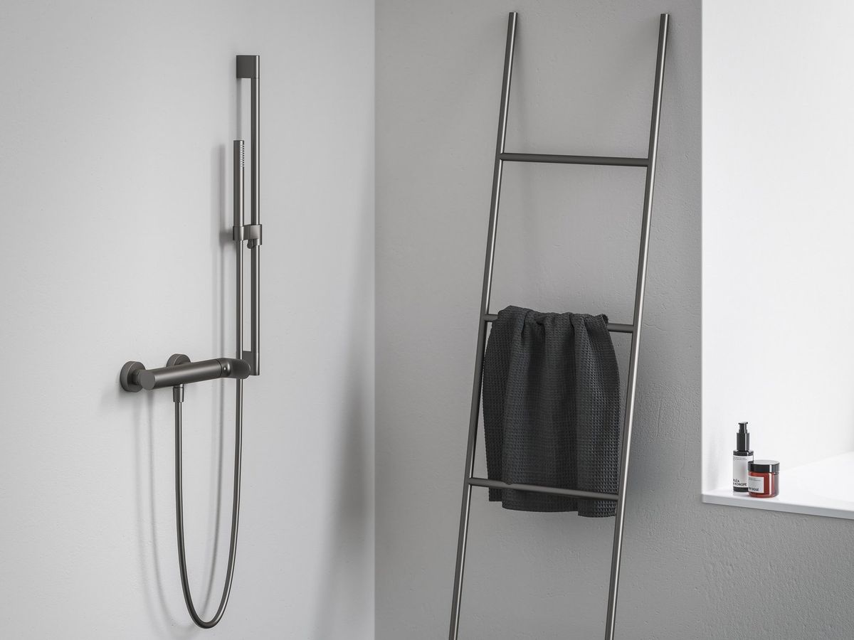 Ravak Eleganta Dušo maišytuvas be dušo komplekto, Graphite Brushed X070331