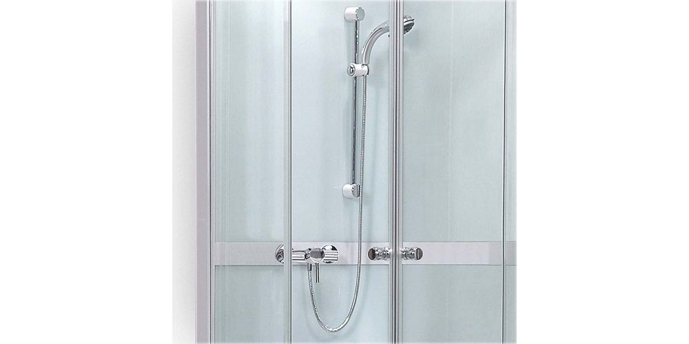 Uždara pusapvalė dušo kabina Roth Simple, 90x90 cm Uždara pusapvalė dušo kabina Roth Simple, 90x90 cm