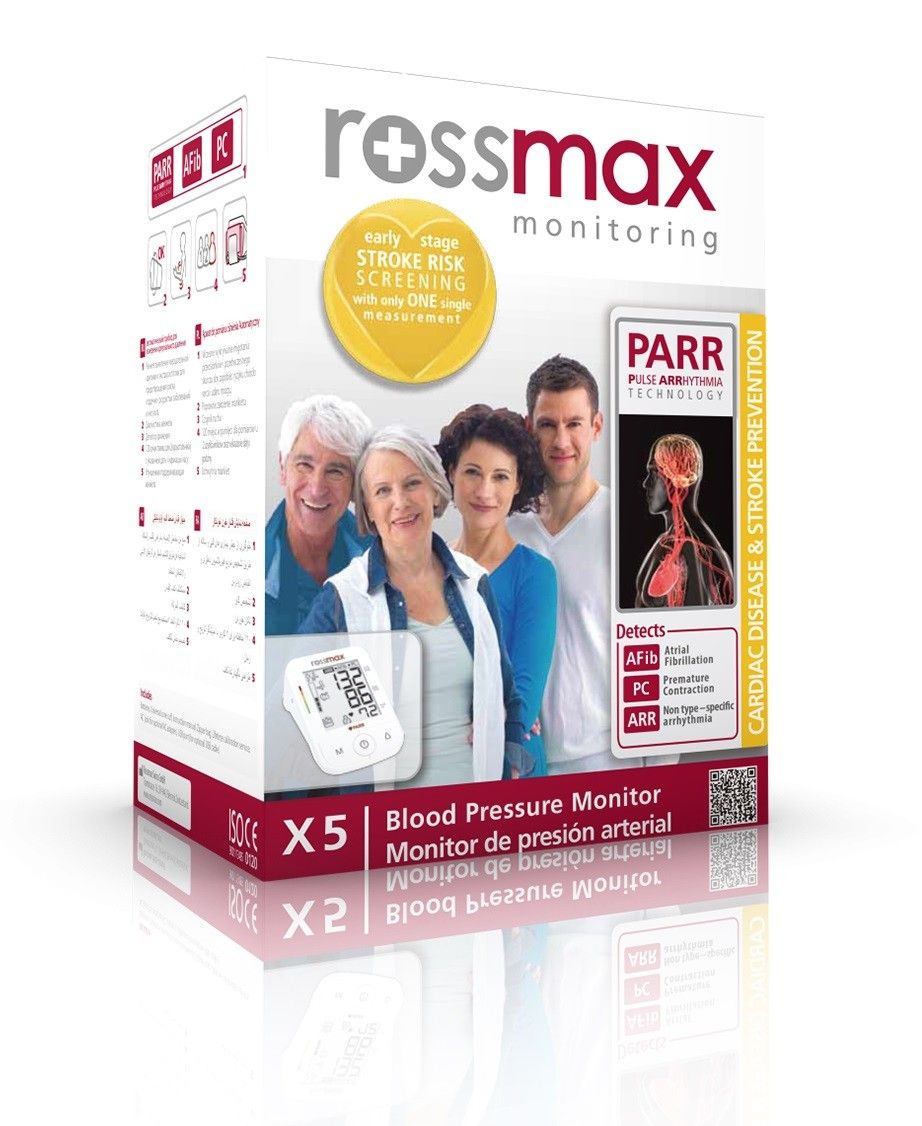 Žastinis kraujospūdžio matuoklis Rossmax X5 Žastinis kraujospūdžio matuoklis Rossmax X5