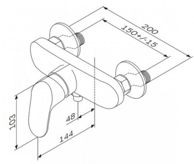 Maišytuvas dušui AM.PM Like