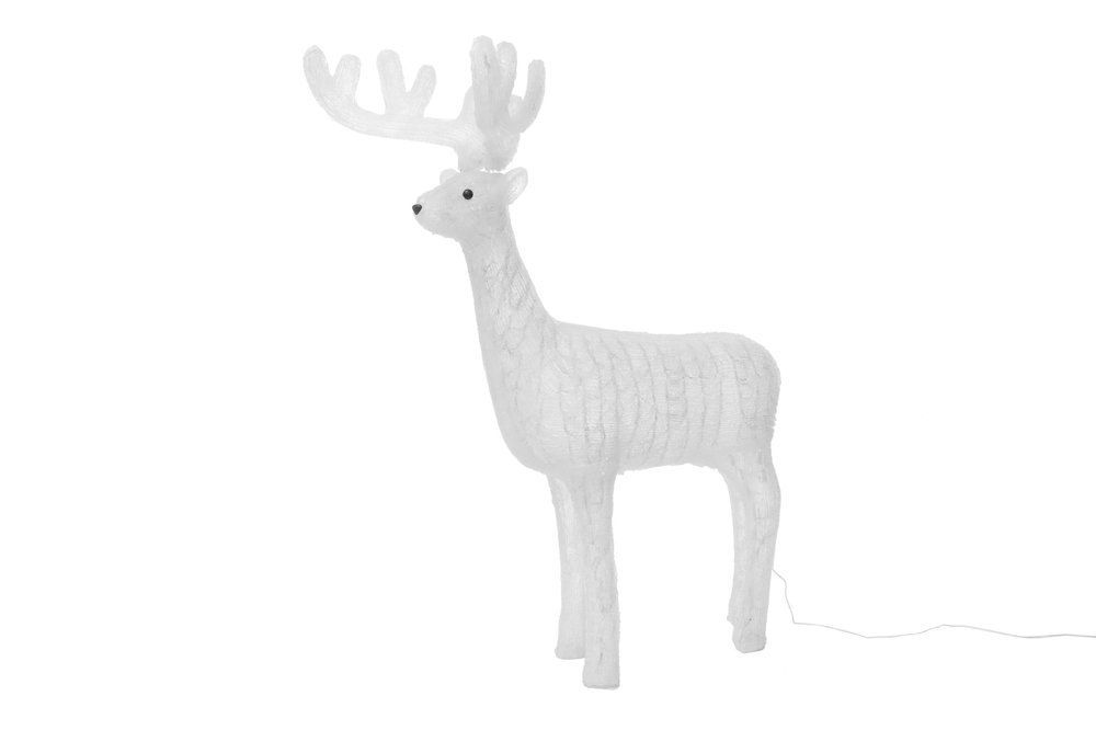 Šviečianti dekoracija Finnlumor Acrylic Reindeer 400 LED, balta, 120 cm, 6410413060784