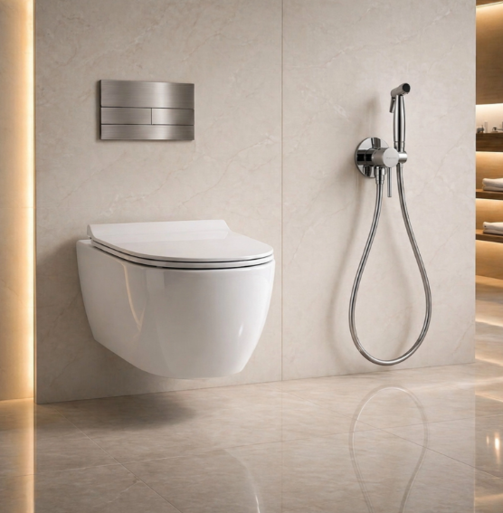 Bidė dušelis su maišytuvu Balneo Cascade - 2, chromas H0401010608-2 Bidė dušelis su maišytuvu Balneo Cascade - 2, chromas H0401010608-2