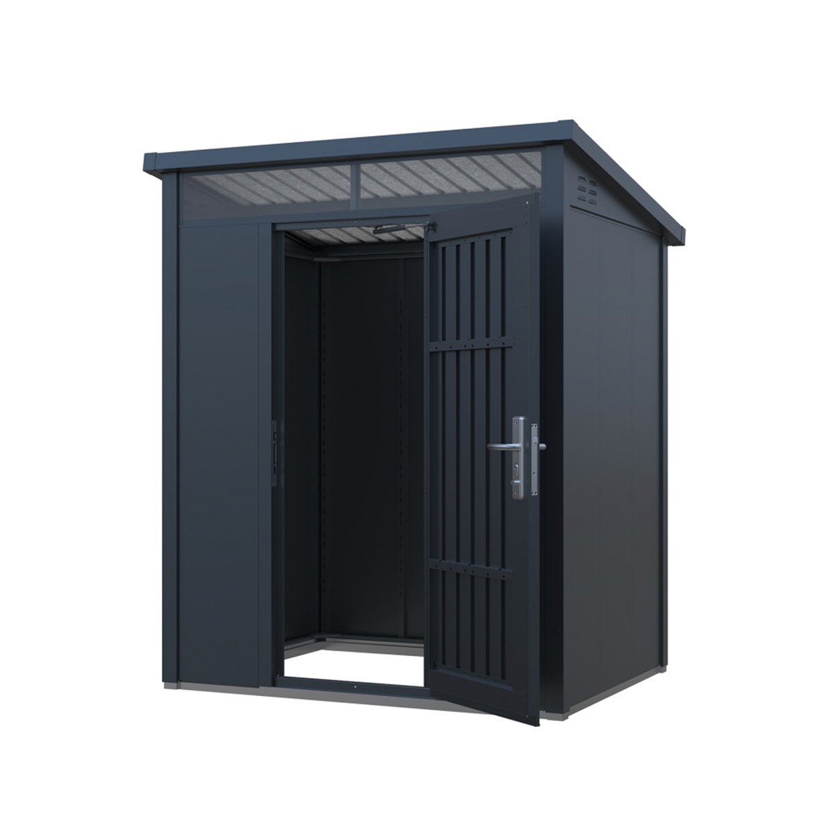 Metalinis sandėliukas su stoglangiu Premium, 2,6 m2