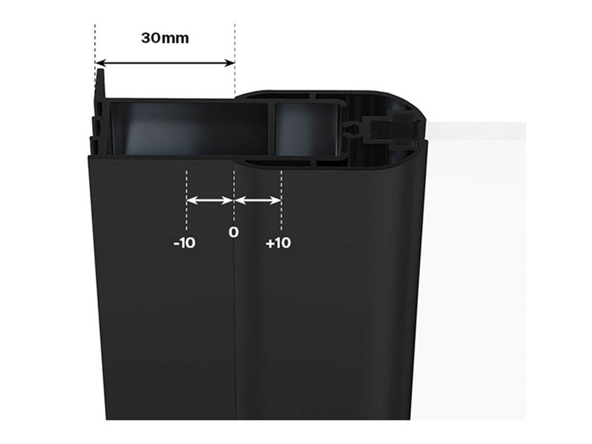 Dušo durys Ravak CSDL2 90, juoda+stiklas Transparent, 0QV7C30LZ1
