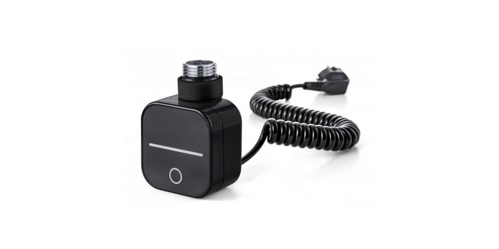 Elektrinis rankšluosčių džiovintuvas Wobbee Pentre 50x100 cm, dešininis, juodas Elektrinis rankšluosčių džiovintuvas Wobbee Pentre 50x100 cm, dešininis, juodas