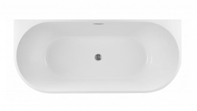 Vonia Braider RESTIA CLAS glaudžiama prie sienos 1400*730 mm balta su chromuotu sifonu Vonia Braider RESTIA CLAS glaudžiama prie sienos 1400*730 mm balta su chromuotu sifonu