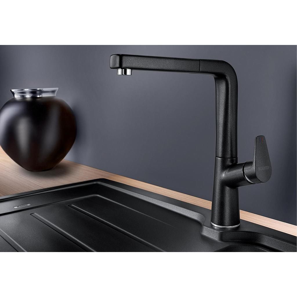 Plautuvės maišytuvas BLANCO AVONA-S Antracitas HD