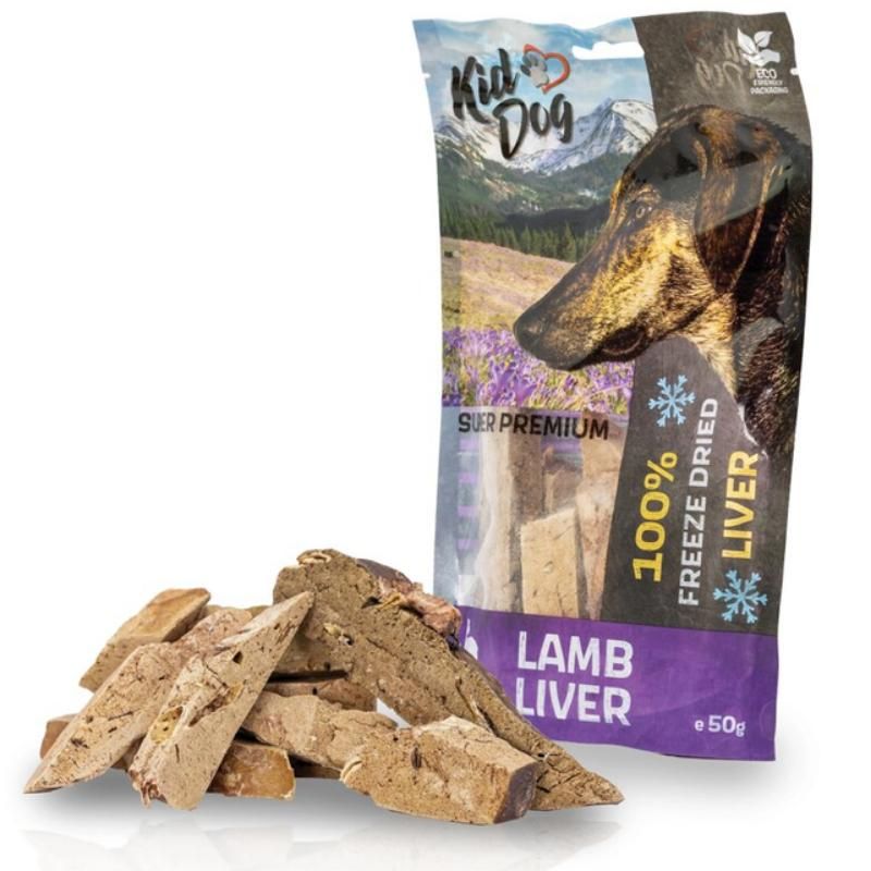 KIDDOG 100% liofilizuotos ėrienos kepenys 50g (100) KIDDOG 100% liofilizuotos ėrienos kepenys 50g (100)