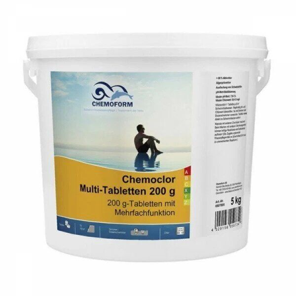 Lėto tirpimo multitabletės Chemoform AG po 200g, 5 kg