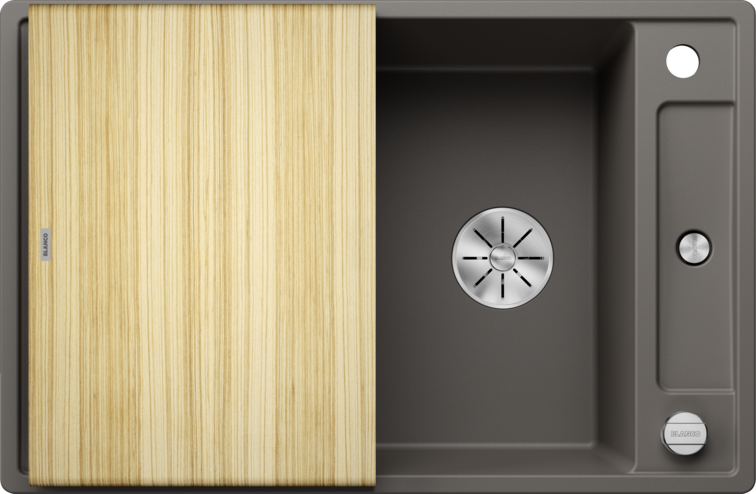 Silgranitinė plautuvė BLANCO AXIA III 45 S SILG Pilka Z.ES InFino M.AF