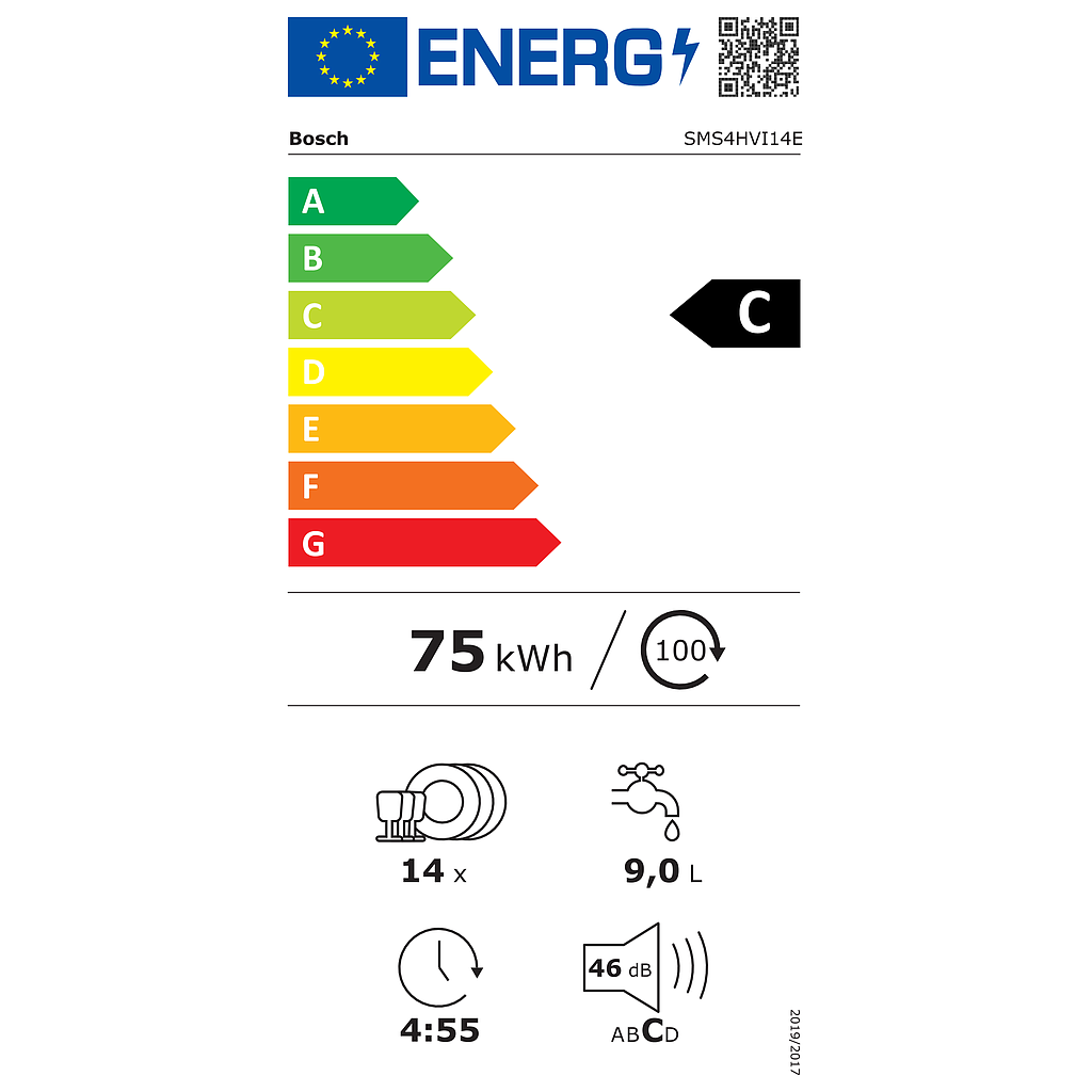 Indaplovė BOSCH SMS4HVI14E