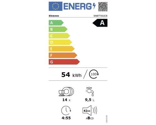 Įmontuojama indaplovė Siemens SN87TX02CE, 60 cm Įmontuojama indaplovė Siemens SN87TX02CE, 60 cm