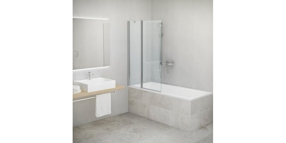 Vonios sienelė Roth TV2 100 cm, chromas Vonios sienelė Roth TV2 100 cm, chromas