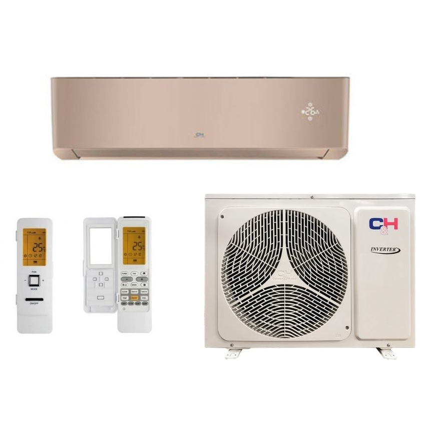 C&amp;H SUPREME CONTINENTAL Inverter CH-S24FTXAL-GD efektyvus šildymas iki -25°C, Šaldymas 7,0 KW, Šildymas 7,2 KW