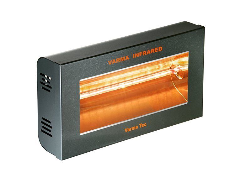 Halogeniniai infraraudonųjų spindulių šildytuvai VARMA V400,V400/20X5FM, 2000 W, geležies pilka