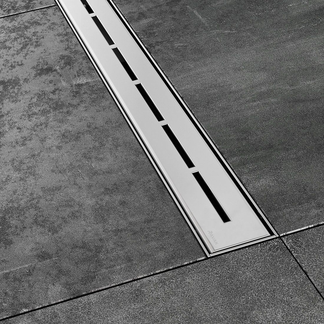Nutekamasis dušo latakas Ravak Runway 75 cm, nerūdijančio plieno sp. X01622