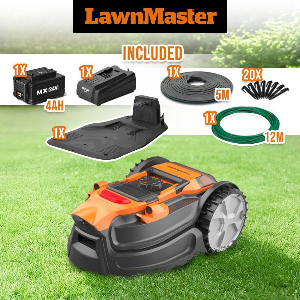 Belaidis vejos robotas Lawnmaster VBRM20D, 24V, 4 Ah, 800 m2 Belaidis vejos robotas Lawnmaster VBRM20D, 24V, 4 Ah, 800 m2