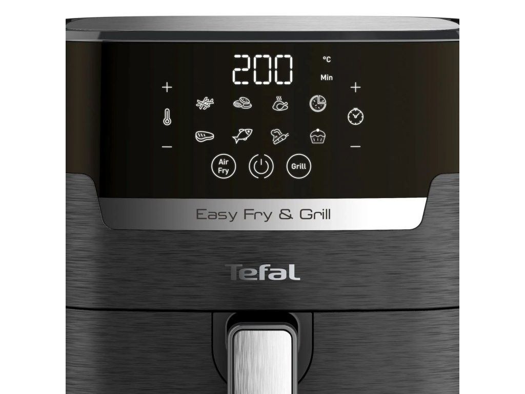Karšto oro gruzdintuvė Tefal EASY FRY & GRILL EY505815, juoda Karšto oro gruzdintuvė Tefal EASY FRY & GRILL EY505815, juoda