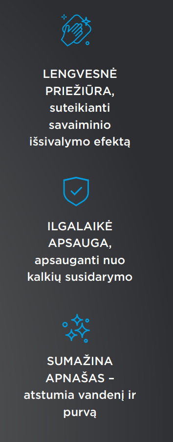 Nano dangos rinkinys dušo kabinoms Brasta Glass