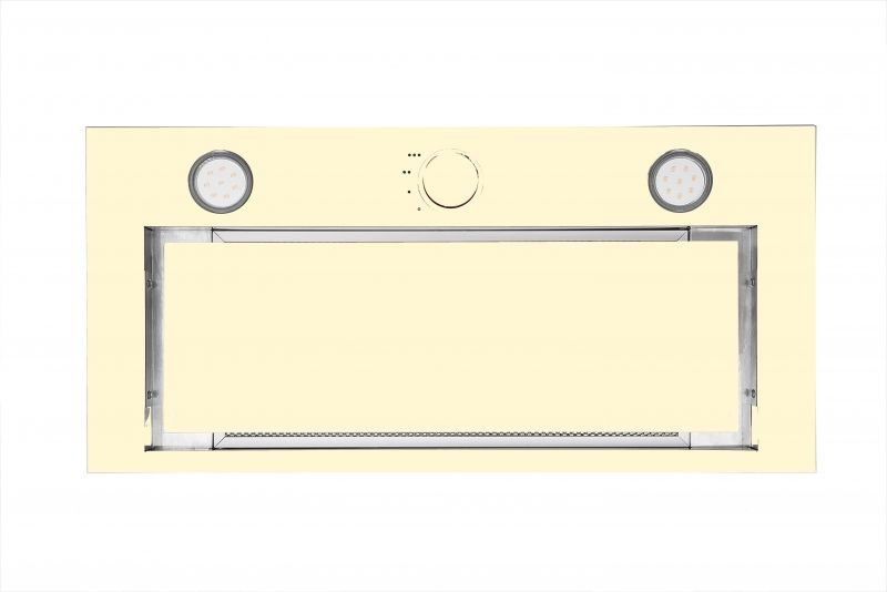 Įmontuojamas 60 cm. pločio gartraukis Schlosser SBG60IV GLASS, kreminės sp.