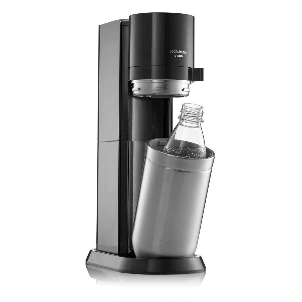 Gazuotų gėrimų gaminimo aparatas SodaStream Duo Black Gazuotų gėrimų gaminimo aparatas SodaStream Duo Black