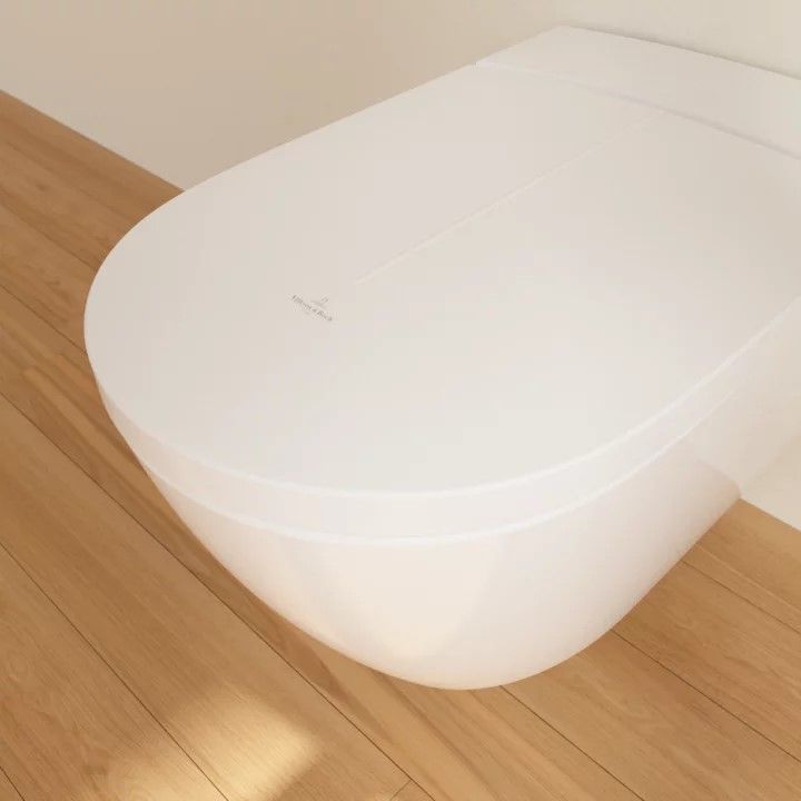 Pakabinamas unitazas su el. dangčiu Villeroy & Boch ViClean-I100 DirectFlush, CeramicPlus, balta, V0E100R1