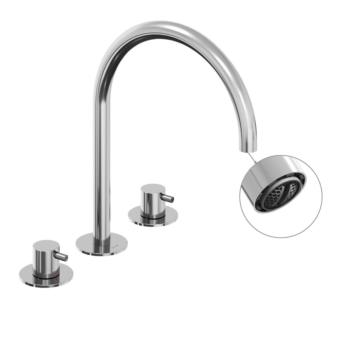 Praustuvo maišytuvas Ravak Espirit 270 mm, 3 dalių be dugno vožtuvo, Chrome X070195