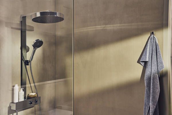 Dušo sistema Hansgrohe Rainfinity 360 1 jet su dušo lentynėle, chromas 26853000