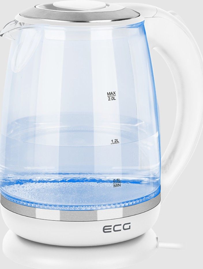Elektrinis virdulys ECG RK 2020 White Glass Elektrinis virdulys ECG RK 2020 White Glass