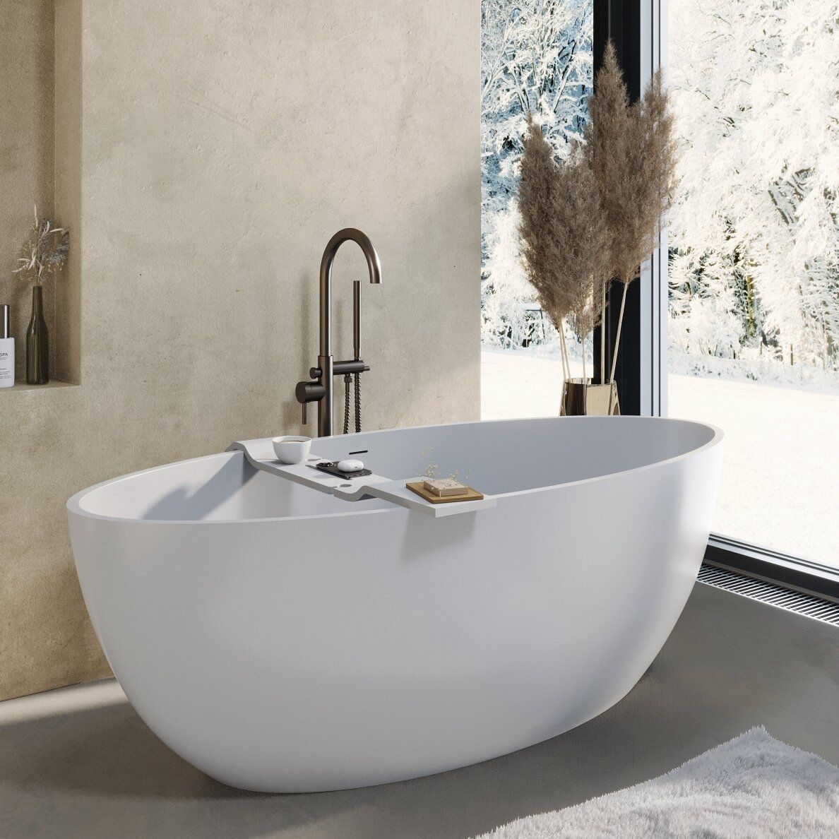 Lieto akmens vonia Bathesa Donna 180x80 cm
