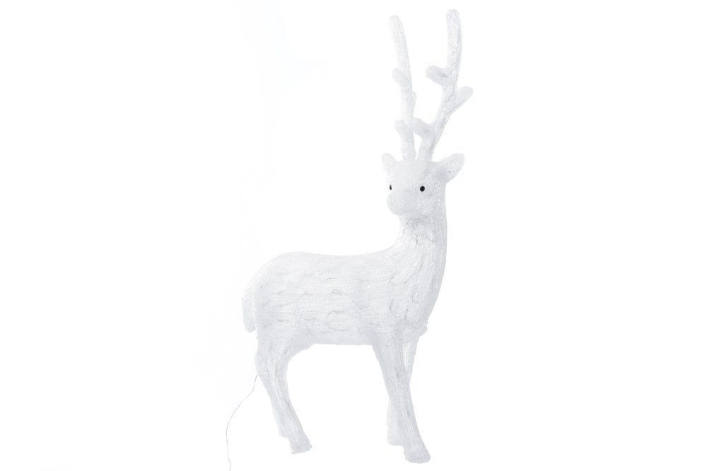 Šviečianti dekoracija Finnlumor Reindeer 160 LED, balta, 105 cm, 6410412944306