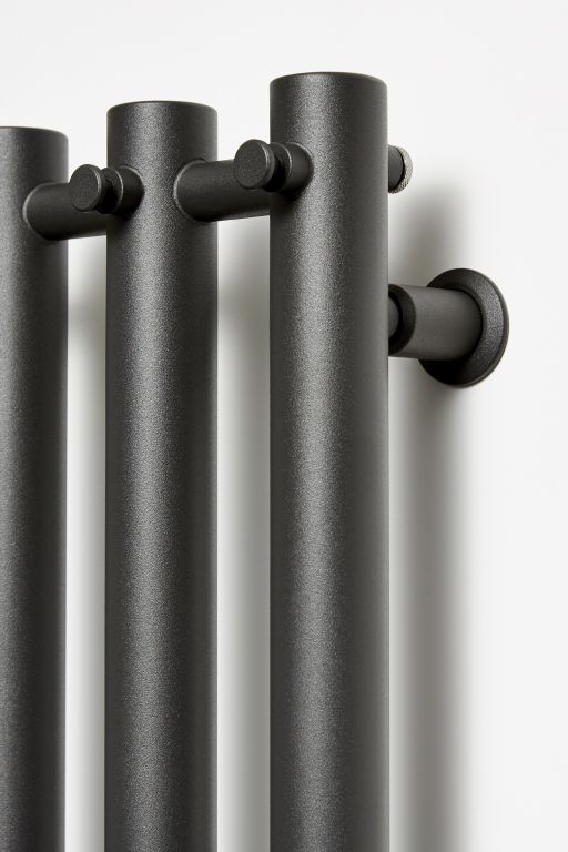 Rankšluosčių džiovintuvas PMH Rosendal 42x95 cm, juoda struktūrinė, R1BL/6 Rankšluosčių džiovintuvas PMH Rosendal 42x95 cm, juoda struktūrinė, R1BL/6