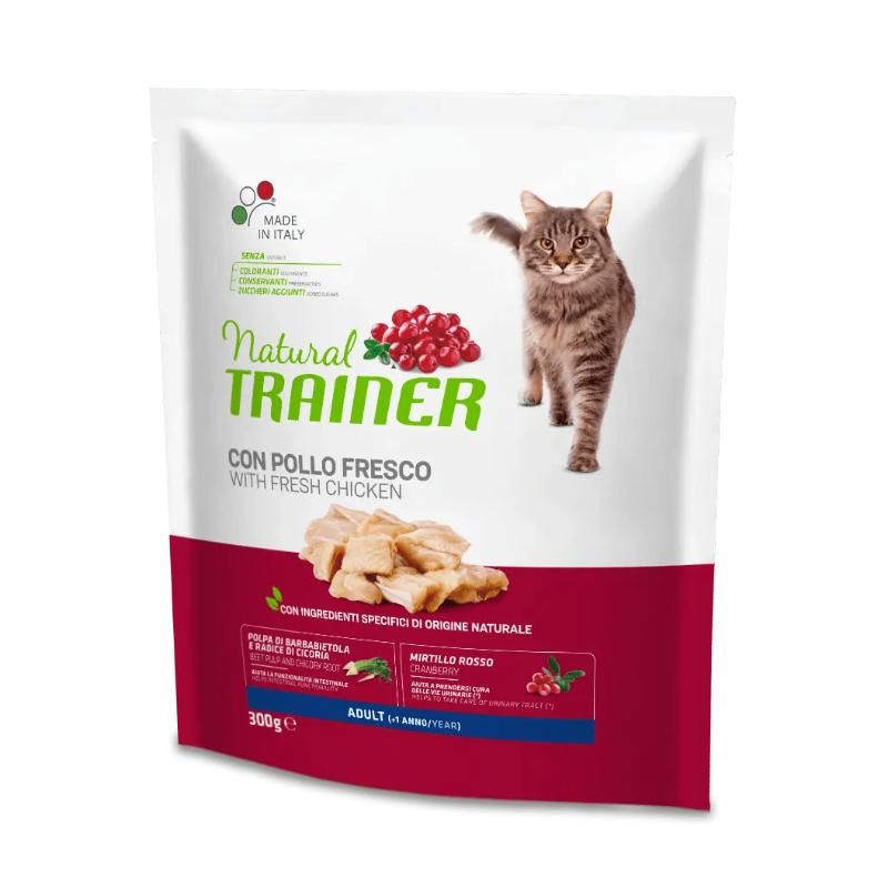 NATURAL TRAINER CAT ADULT CHICKEN su vištiena 300g, 924909